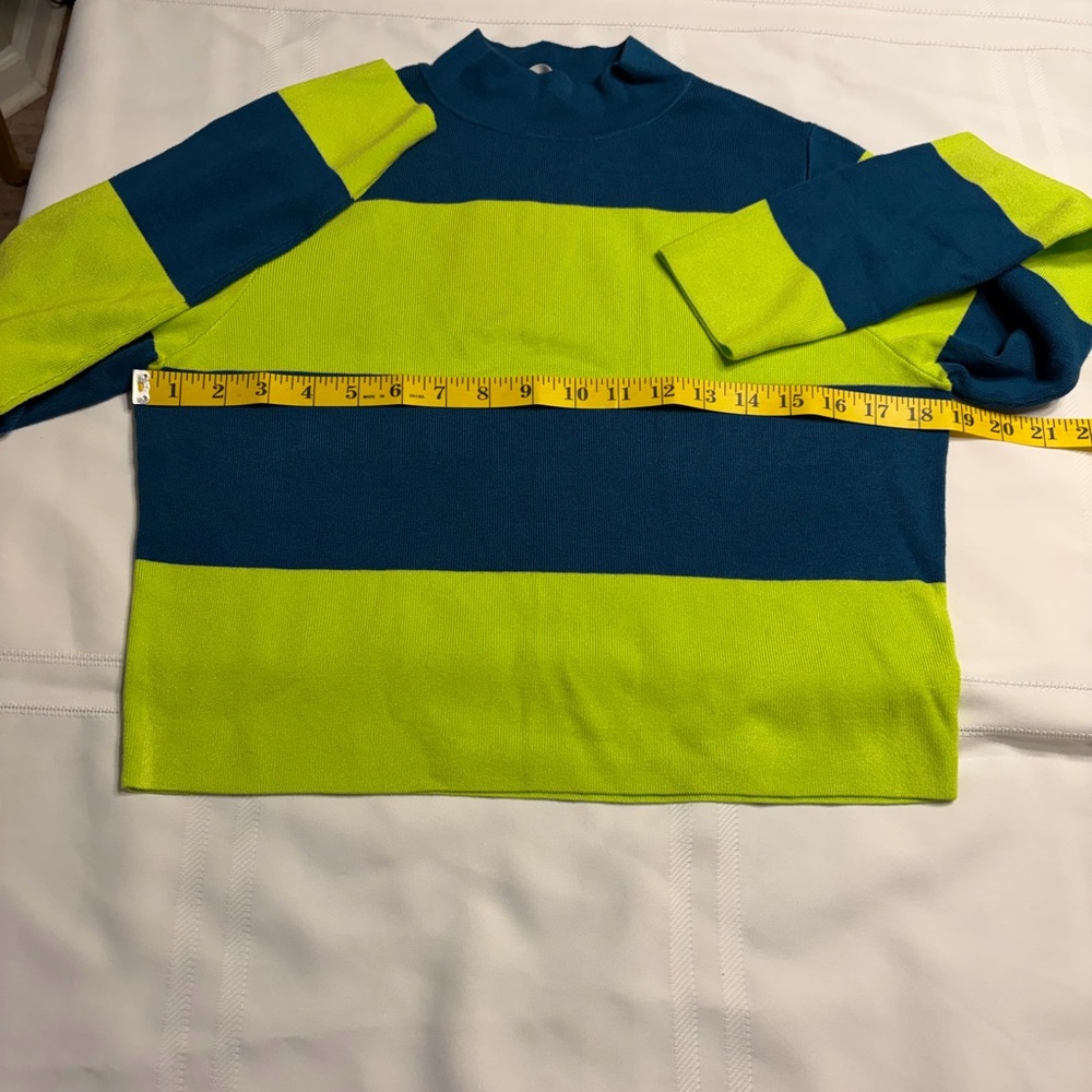 Victor Glemaud Vibrant Yellow and Blue Knit. M